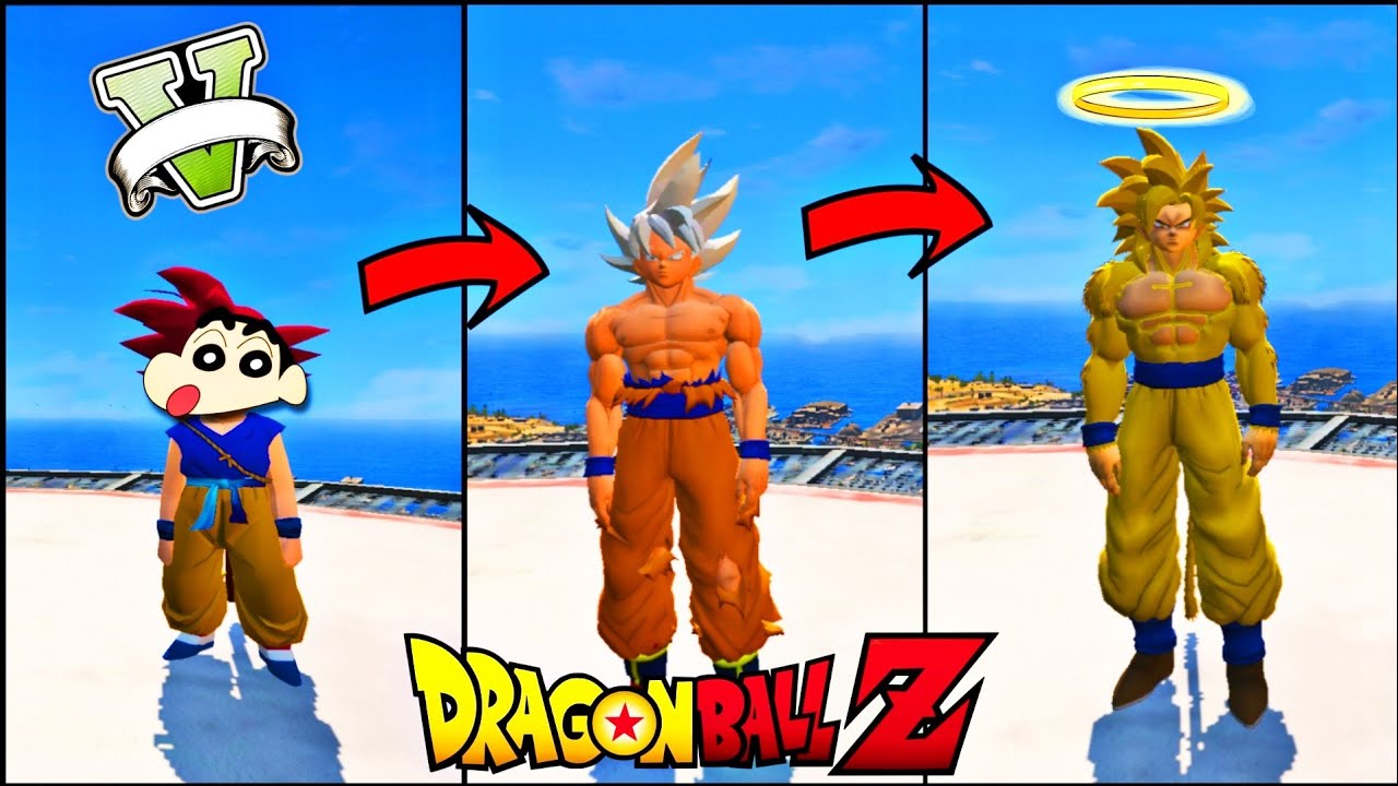 UPGRADING SHINCHAN TO GOLDEN GOD GOKU IN GTA 5 | IamBolt Gaming