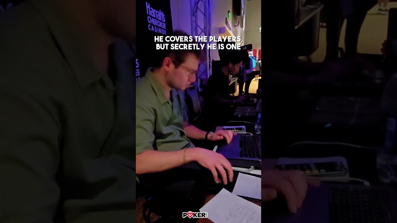 When you report on poker so much, you start playing the side game at your desk ✨️