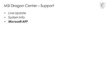 MSI® HOW-TO use MSI Dragon Center and Creator Center (UWP) - Support on MSI notebook