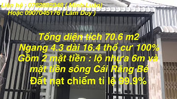 Nhà Cái Răng mặt tiền đường Hàng Gòn lộ nhựa 6m Mới 100% tìm chủ nhân