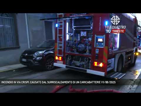 INCENDIO IN VIA CRISPI: CAUSATO DAL SURRISCALDAMENTO DI UN CARICABATTERIE | 11/08/2025