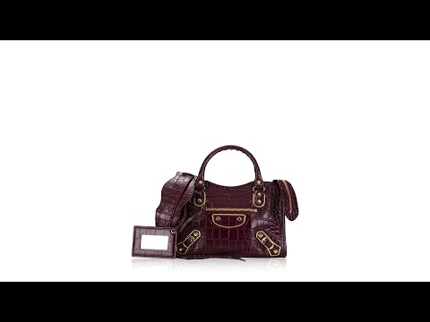 バッグ BALENCIAGA BB CROCO MINI BOATON BAG Balenciaga Rodeo crocodile-effect Mini Bag | Black | FARFETCH