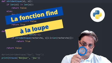Algorithme à la loupe : la fonction find