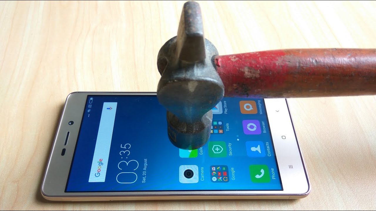 Redmi 3s Screen Scratch Proof glass Test