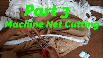 How to build a cast net part 3 : cutting and measurement  / Making Cast nets