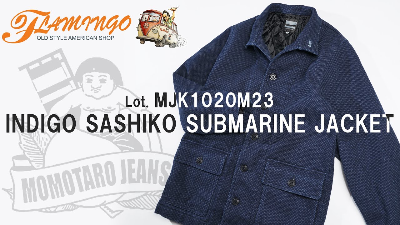 桃太郎ジーンズ MJK1020M23 インディゴ刺し子 サブマリンジャケット38 桃太郎ジーンズ インディゴ刺し子 サブマリンジャケット MOMOTARO