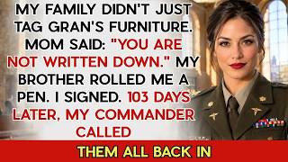 I Signed the Paper That Erased Me From My Family — Then My Commander Called Everyone Back In