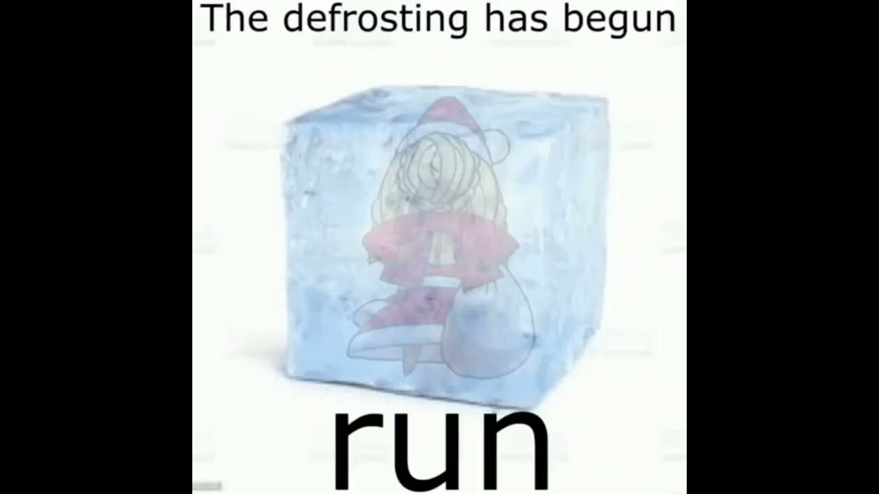 The defrosting has begun 
