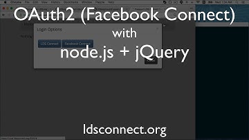 OAuth2 (Facebook Connect) Demo with node.js + jQuery