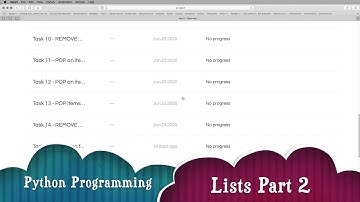 Python Programming - Lists Part 2