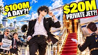 His Bank Account Gains $100M Every Day… So He Buys a $20M PRIVATE JET Like a GAME ITEM!