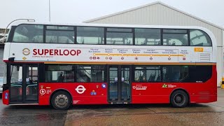 TFL SUPERLOOP SL10 BRANDING ON A LONDON BUS