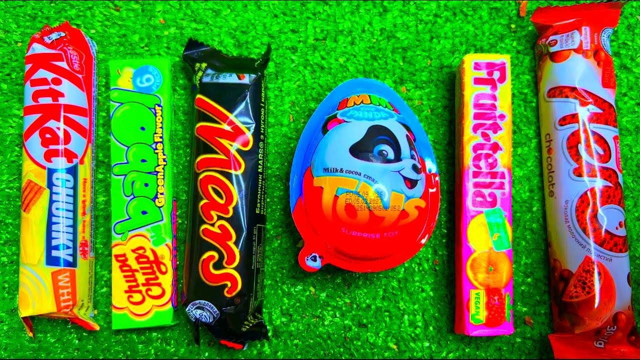 Satisfying video Asmr lollipops candy unboxing video Asmr opening video and chocolate gummy candy