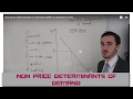 Non price determinants of demand (shifts in demand curve)