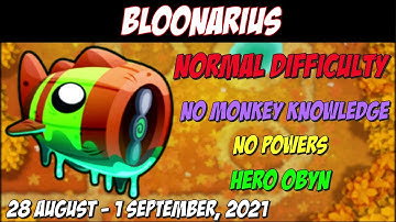 Normal Bloonarius Guide - In The Loop - No Monkey Knowledge - No Powers (Full Game Play)