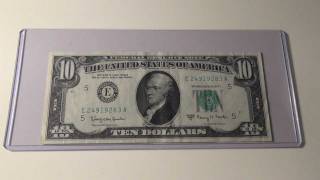 1963A $10 Federal Reserve Note