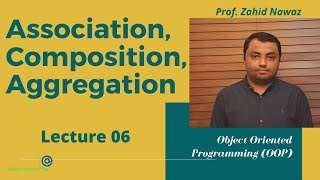 Association, Composition, Aggregation in Object Oriented Programming | Urdu / Hindi | Lecture 6