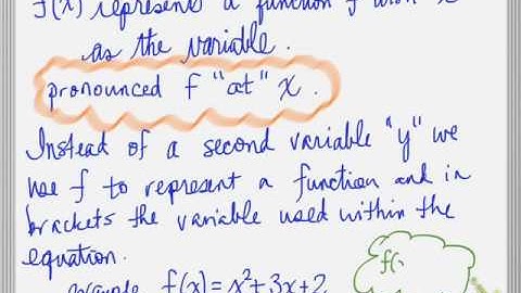 MCR3U -- 1.2 Functions and Function Notation