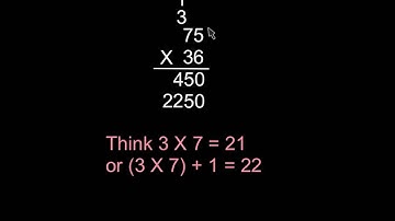 2 X 2 2-digit multiplication using the standard "Old School" algorithm. Part II