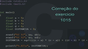 [1015] Solução do exercício 1015, Distância Entre Dois Pontos do URIOnlineJudge em C.