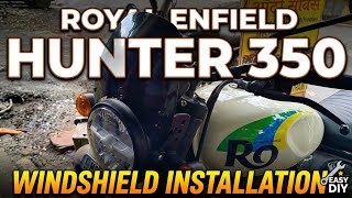 Royal Enfield Hunter 350 Windshield Installation | Genuine Tinted Flyscreen | Complete Fitting Guide