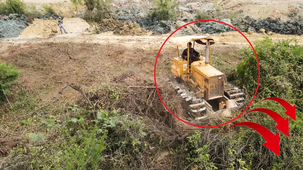Amazing Dozer Fighting Forestry , Clean Site With Dumper Truck 5 Ton ...