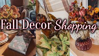 FALL DECOR SHOP WITH ME| WALMART & MARSHALLS + FALL DECOR HAUL & DECORATING
