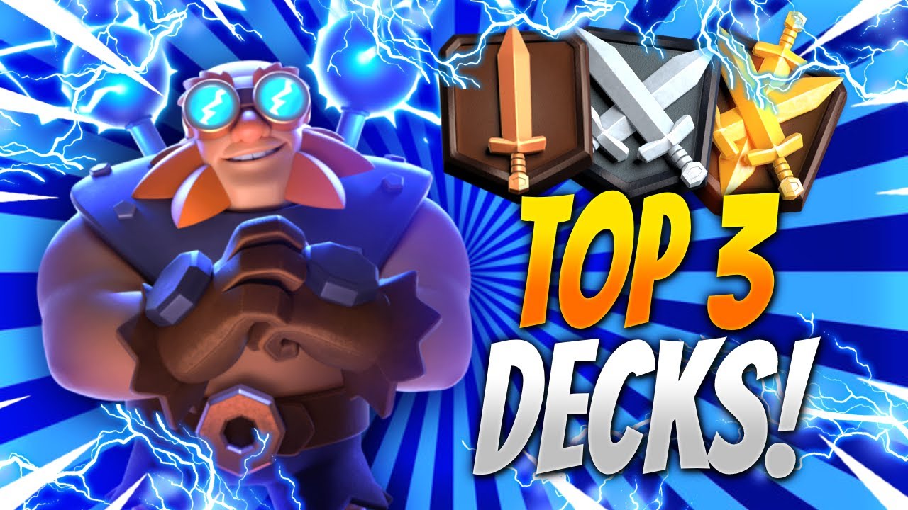 TOP 3 DECKS for Pushing TROPHIES in CLASH ROYALE! (September 2021