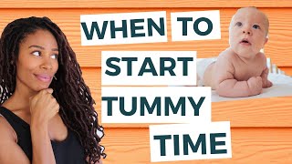 When You Should REALLY Start Tummy Time | Why is tummy time important