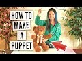 How to Make a String Puppet - Easy - Using a Teddy Bear