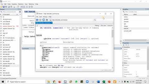 Tutorial Stata Basic: Labelling, Summary, Tabulate