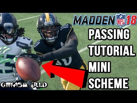 Madden 18 Tips: How To Pass The Ball Effectively In Madden 18 Gameplay! LIVE Tutorial Mini Scheme