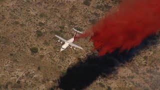 How fire crews battle Woodbury Fire from the air