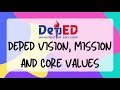 DEPED Vision, Mission & Core Values 📚