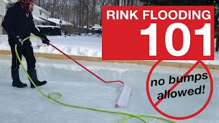 How to Flood a Backyard Rink - ICE RINK FLOODING TUTORIAL
