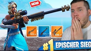 NUR MIT SNIPER GEWINNEN (unglaublich) in Fortnite!