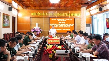 Hội nghị lần thứ 02 Ban Tổ chức diễn tập khu vực phòng thủ huyện Lang Chánh năm 2023