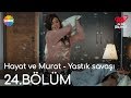 Aşk Laftan Anlamaz 24.Bölüm | Hayat ve Murat - Yastık savaşı