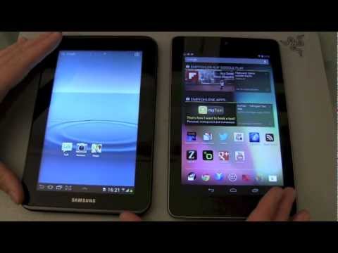 Video: Forskjellen Mellom Google Nexus 7 Tablet Og Samsung Galaxy Tab 2 (7.0)