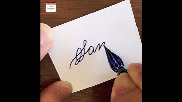 How to write Sana in Cursive