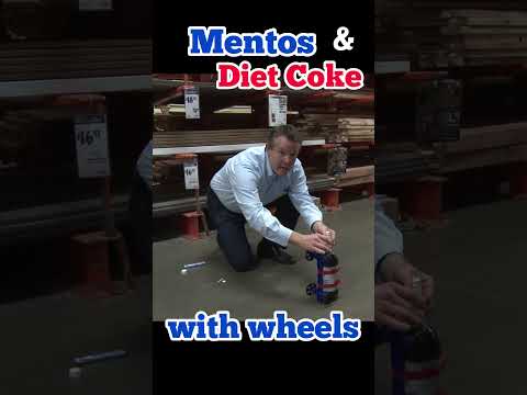 Making a Mentos and Diet Coke Car in Home Depot???