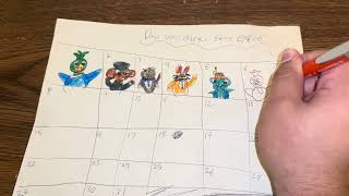 Countdown Calendar Drawing timelapse No. 6 - Charlie The Scarf Duck @tatumchristopherswanson