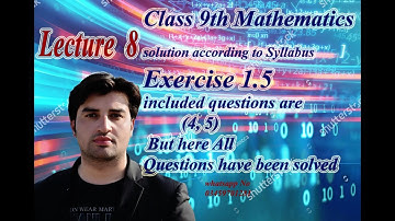 Math of Class 9th  exercise 1.5