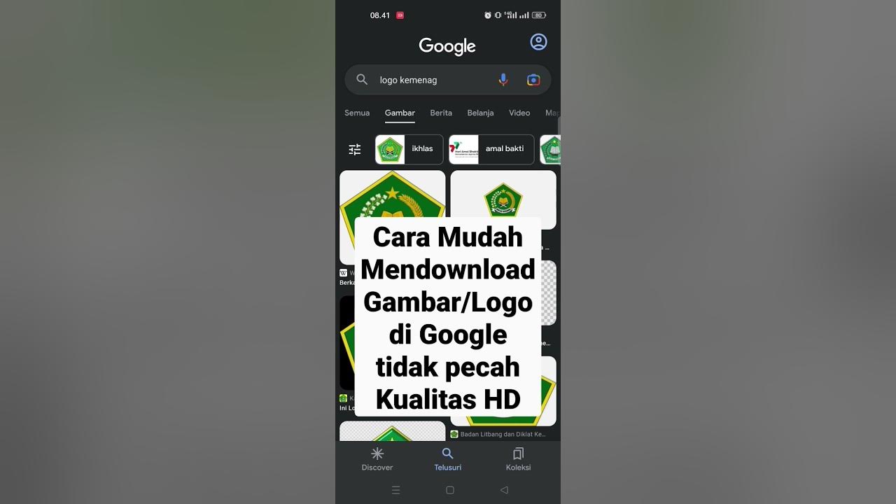 Cara Mudah mendownload gambar/logo di Google anti pecah kualitas HD