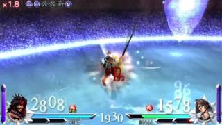 [HD]Dissidia 012 Gameplay - Jecht Triumphant Grasp Combo VS Lv100 Squall