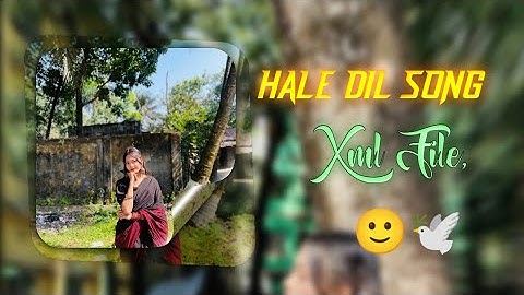 HALE DIL SONG 🤍🙂 ALIGHT MOTION XML FILE 🗃️ TIKTOK TRENDING 🤍 XML BY @