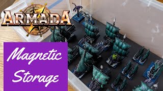 Magnetic Storage Box For Kings Of War Armada Ships. Mantic Games Hobby Project