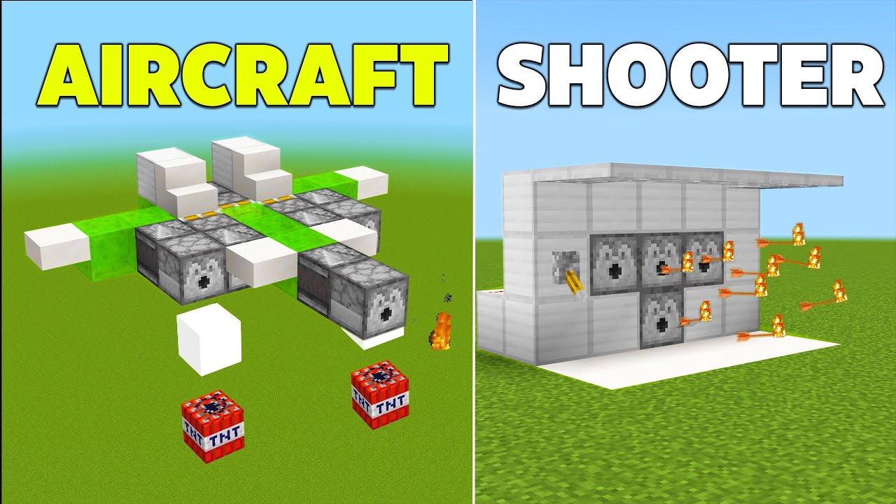 4 EASY Military Redstone Builds in Minecraft Bedrock 1.20! YouTube