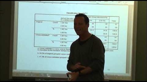 Class 06 - Part 1 of 2: Multivariate Analysis: Dr. Dale Glaser Class 06 - Part 1 of 2