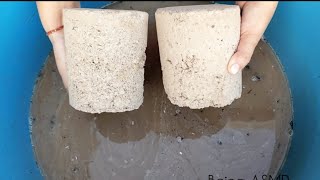 ASMR : 'Relaxing Sound' Concrete Mud Water Crumbling with dipping❤❤